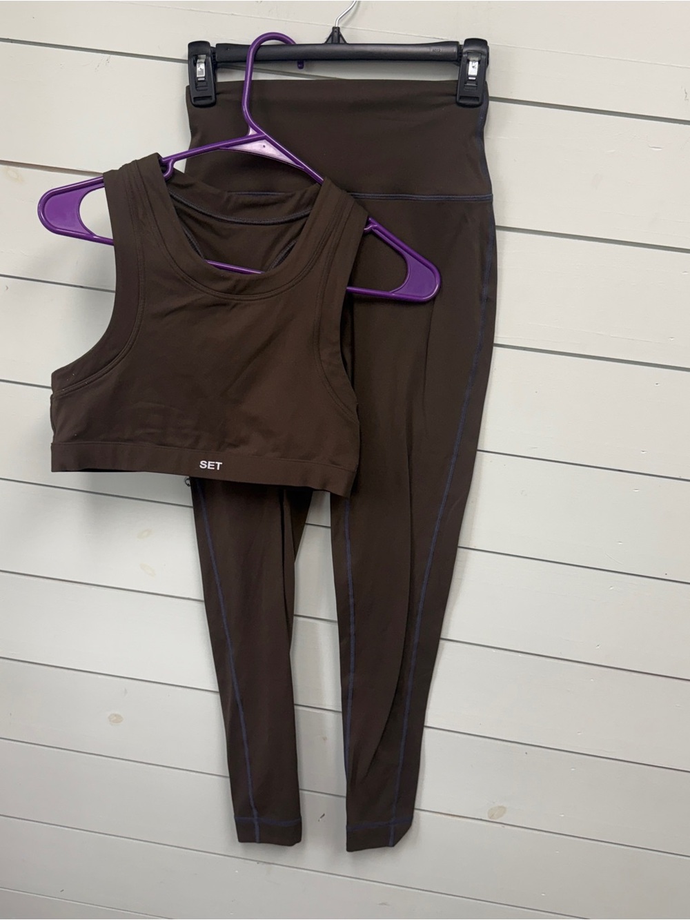 Set Active X Justine Skye set leggings and sports bra women’s size medium